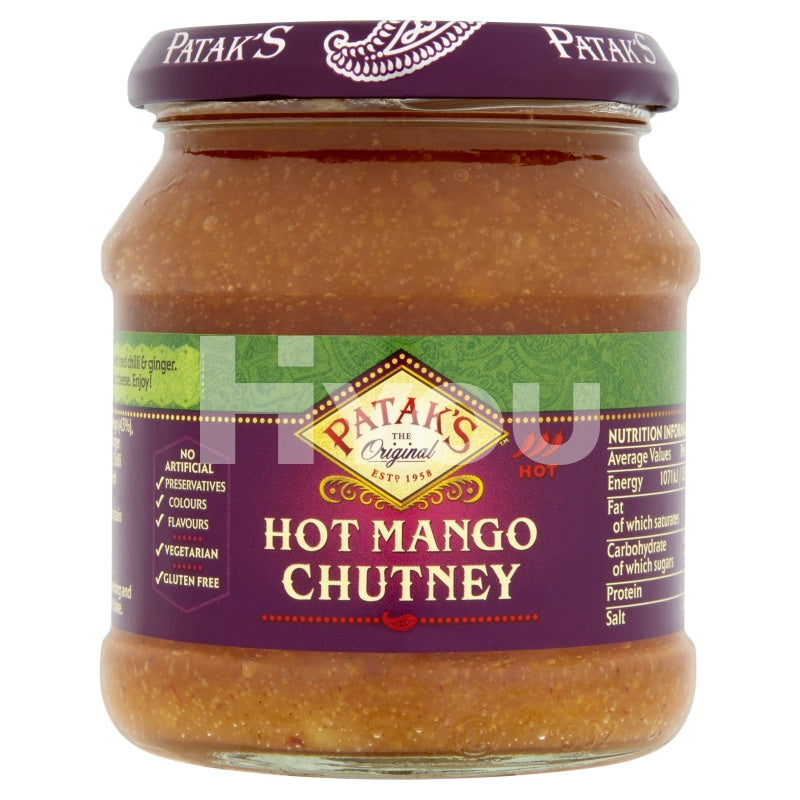 Patak Mango Chutney Hot 340g ~ ?????????u 340g