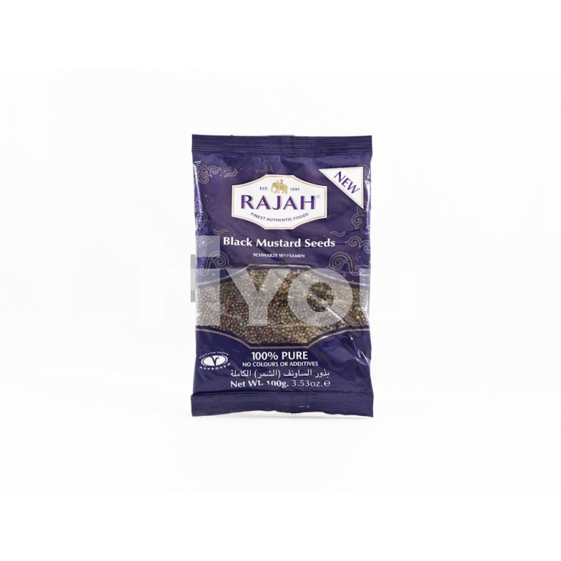 Rajah Whole Black Mustard Seeds 100G ~ Dry Seasoning