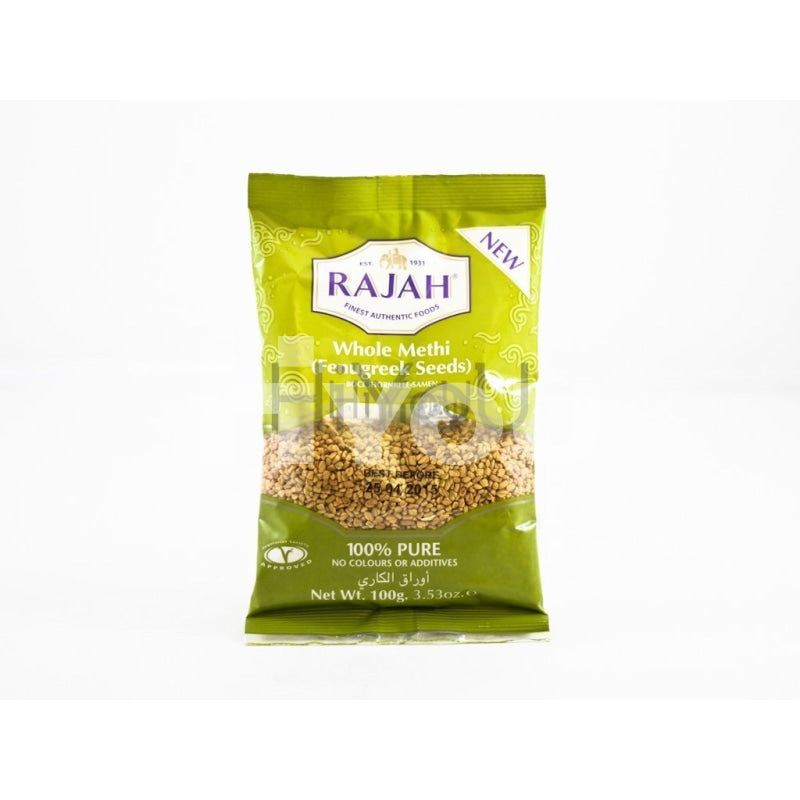 Rajah Whole Methi Fenugreek Seeds 100G ~ Dry Seasoning
