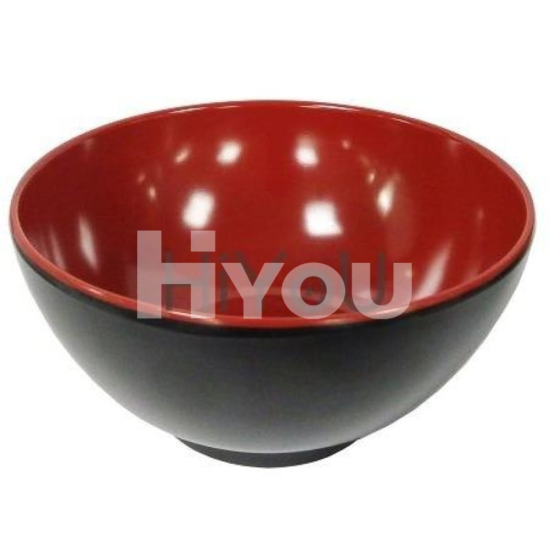 Red & Black Rice Bowl 1Pc ~ Tableware