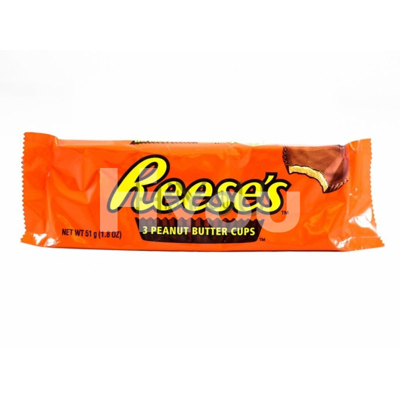 Reeses 3 Peanut Butter Cups 3Pcs ~ Confectionery