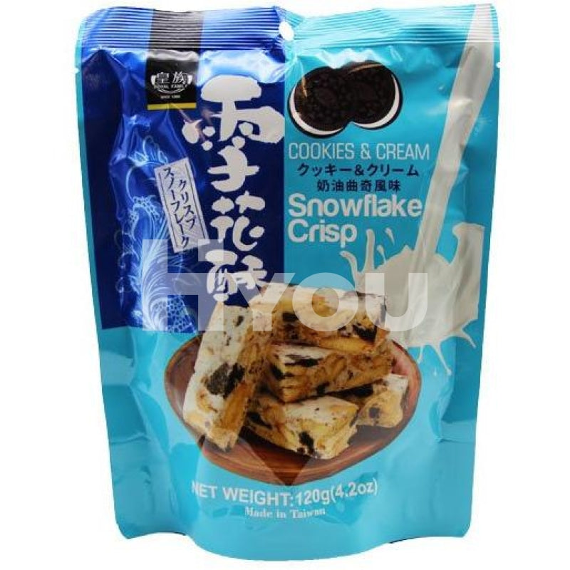 Royal Family Snowflake Crisp Cookies & Cream 120G ~ Confectionery