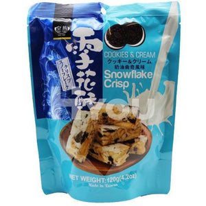 Royal Family Snowflake Crisp Cookies &amp; Cream 120G ~ Confectionery