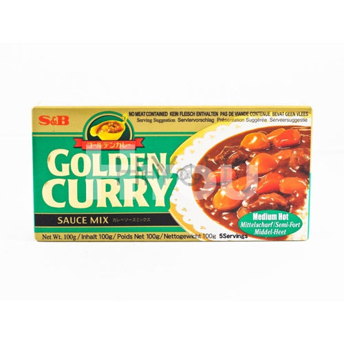 S&b Golden Curry Medium Hot 100G ~ Sauces