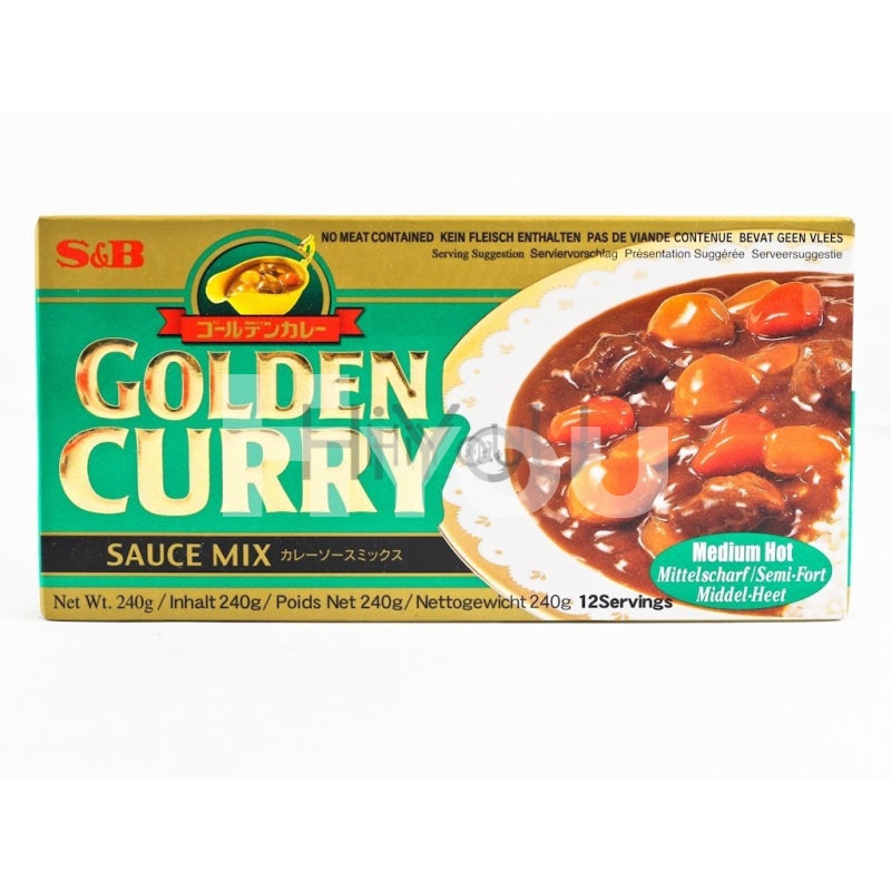 S&b Golden Curry Medium Hot 240G ~ Sauces