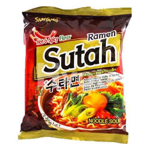 Samyang Ramen Sutah Noodle Soup Hot&spicy 120G ~ Instant