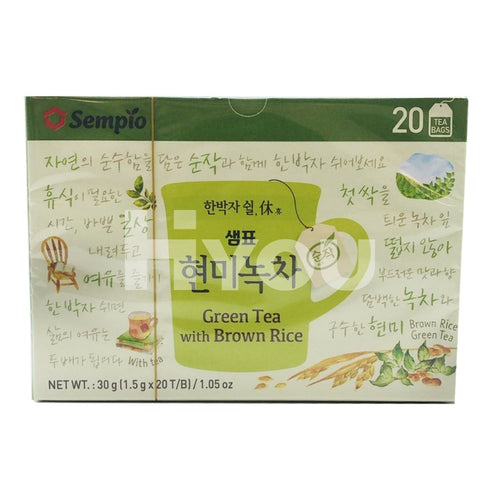 Sempio Green Tea With Brown Rice 20X1.5G ~ Instant