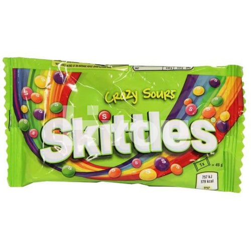 Skittles Crazy Sours 45G ~ Confectionery