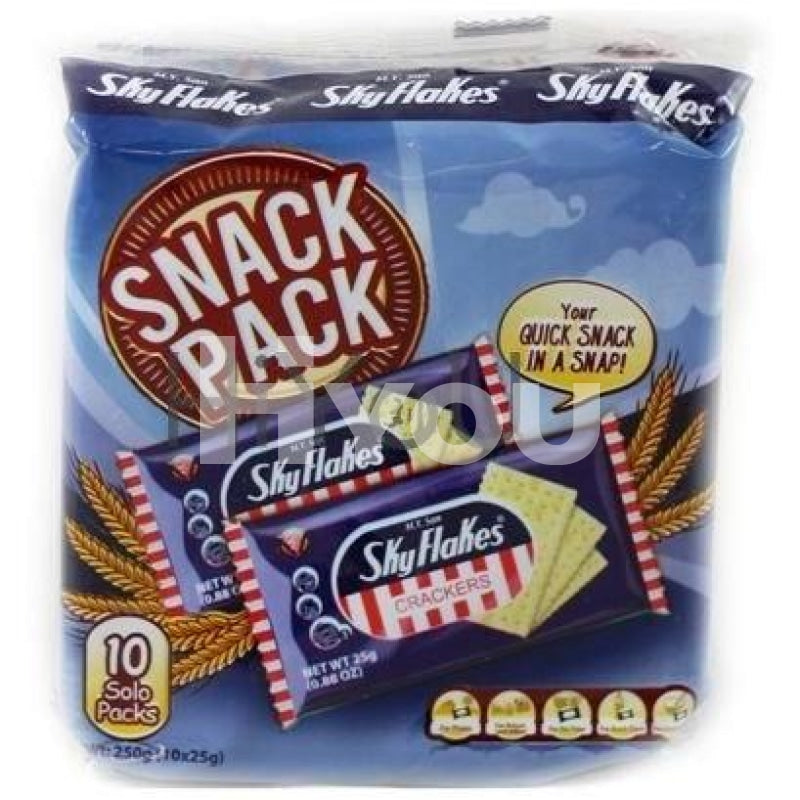 Skyflakes Crackers 10 Single Packs 250G ~ Snacks