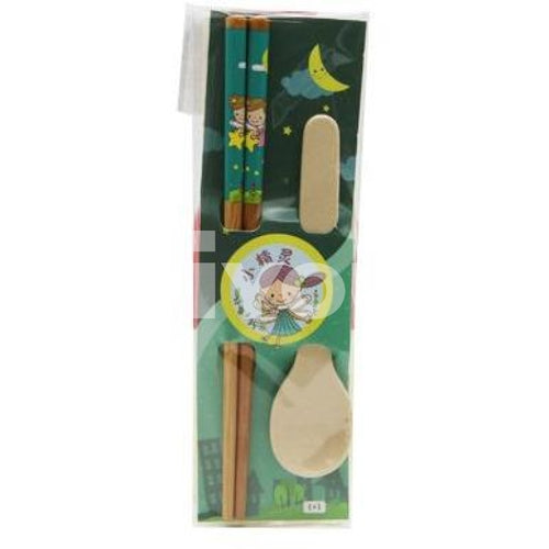 Suncha Bamboo Chopsticks Spoon Set 1 Set ~ Tableware