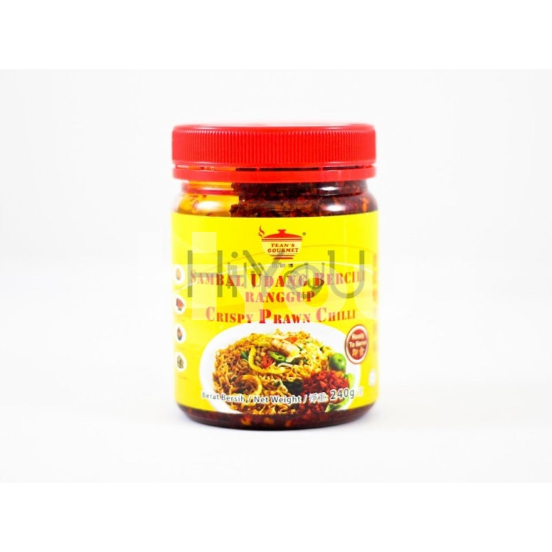 Tean's Gourmet Crispy Prawn Chilli 240g ~ 田师傅香脆虾米辣椒 240g