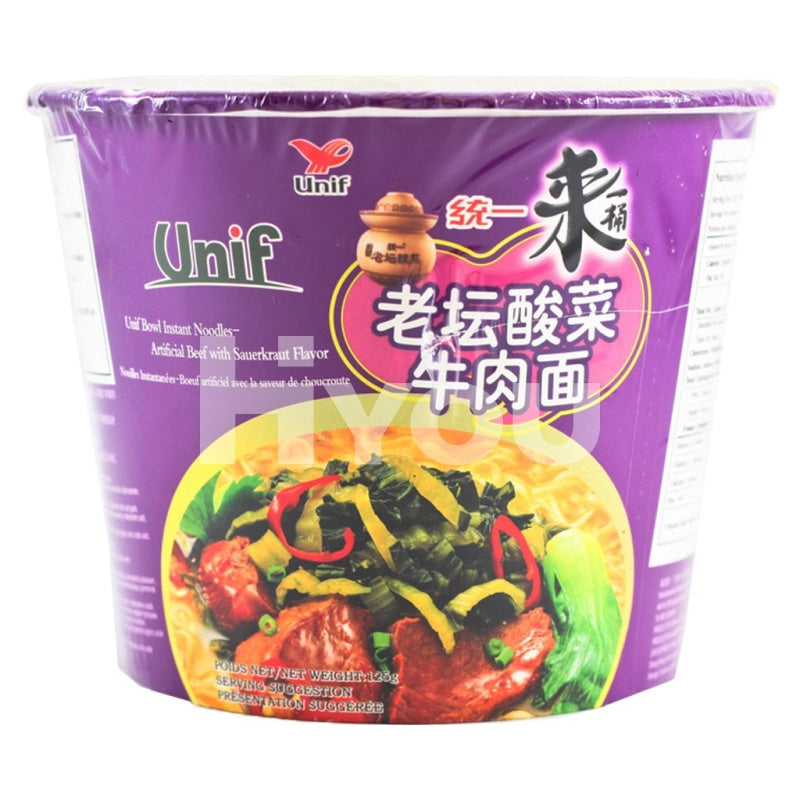 UNIF Bowl Instant Noodles Beef with Sauerkraut Flavour – Noodle