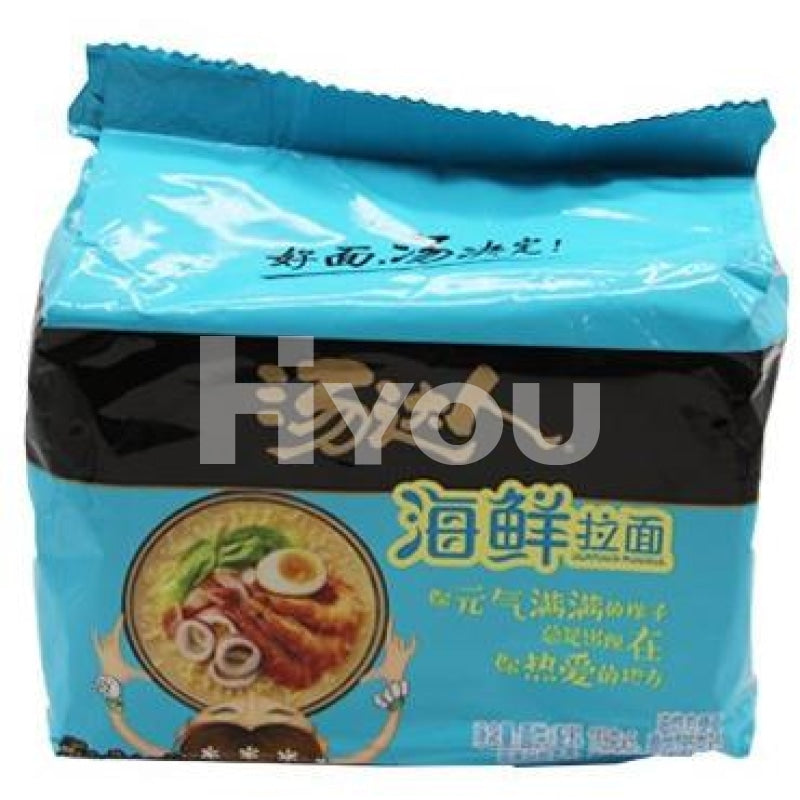 Unif Instant Noodle Seafood Ramen Flavour 5X113G ~