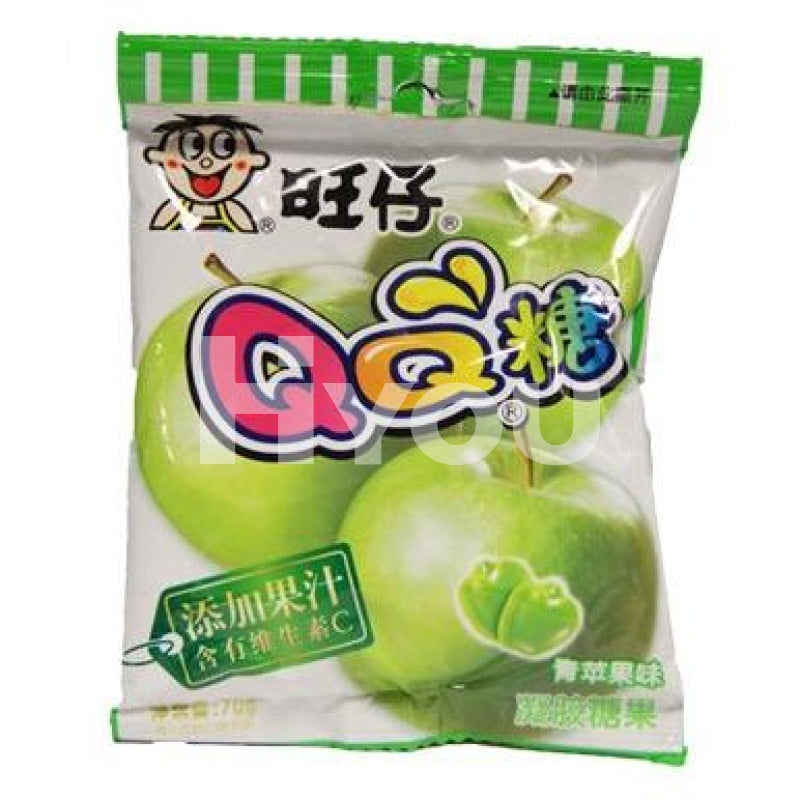 Want Want Apple Flavour Soft Candy 70g ~ 旺仔青蘋果味QQ軟糖 70g