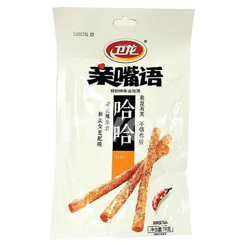 Weilong Gluten Spicy Strips Qinzuiyu 78G ~ Snacks