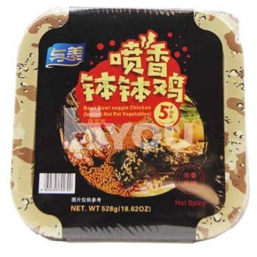 Yumei Bowl Veggie Chicken Spicy Box 528G ~ Instant
